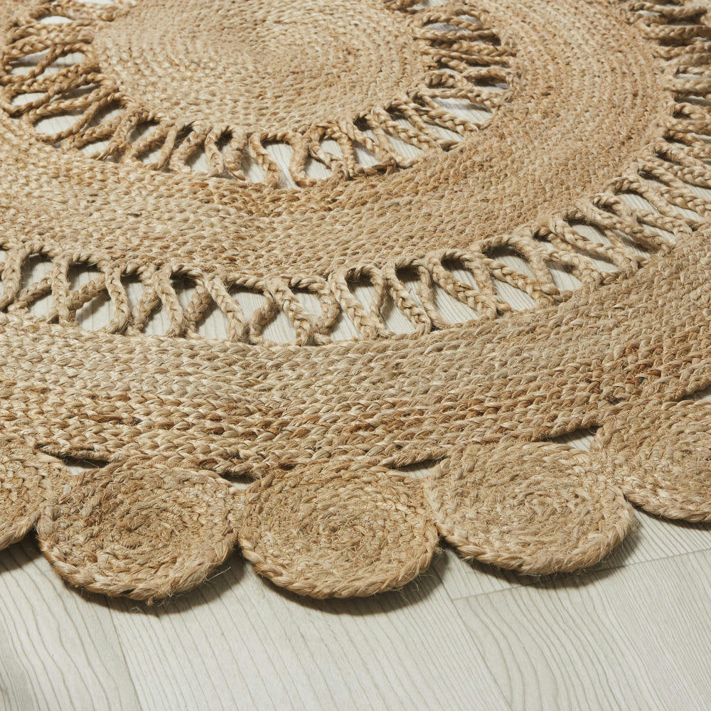 MARNO - Tapis rond en jute D150