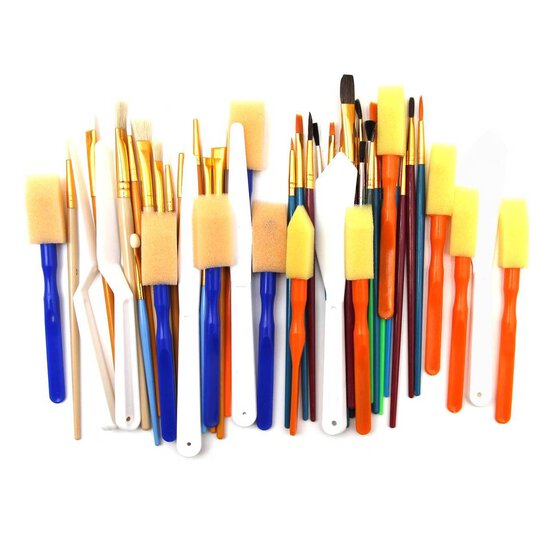 Mixed Media Brushes 50 Pack