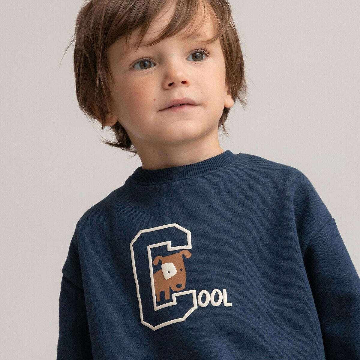 Sweat col rond en molleton, imprimé Cool