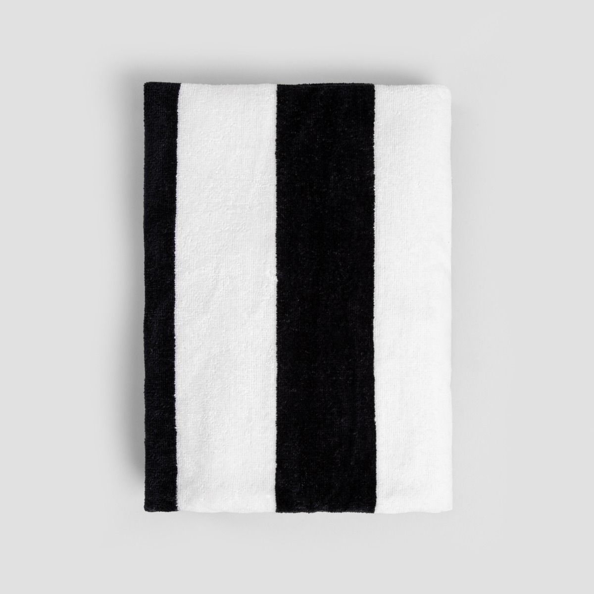 Ręcznik LAWENA w czarno-białe pasy 70x130 cm