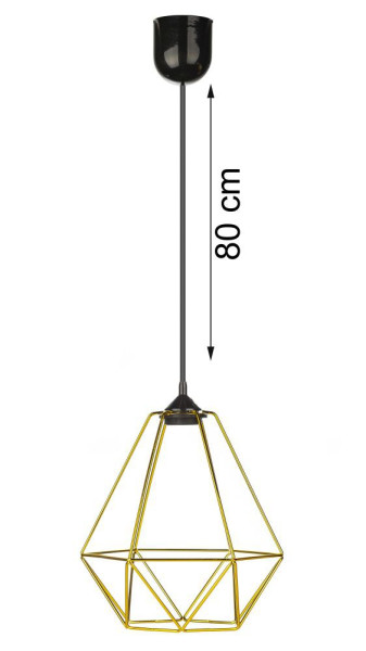 Lampa wisząca Paris Diamond 24 cm złota