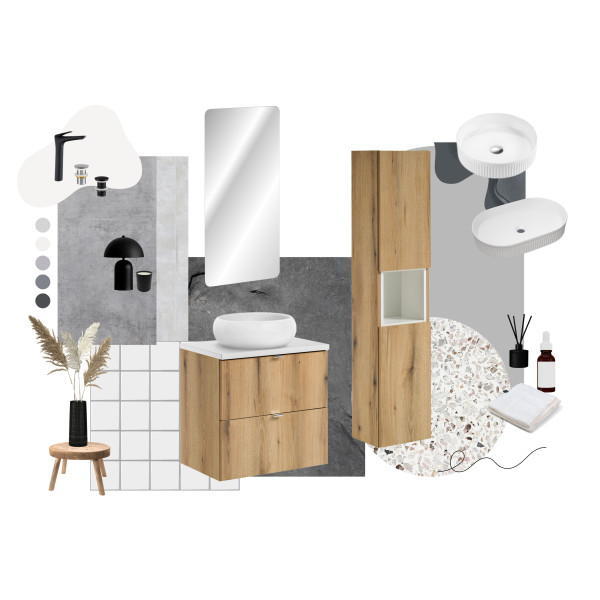 Szafka pod Umywalkę Nova Oak 100cm z Blatem