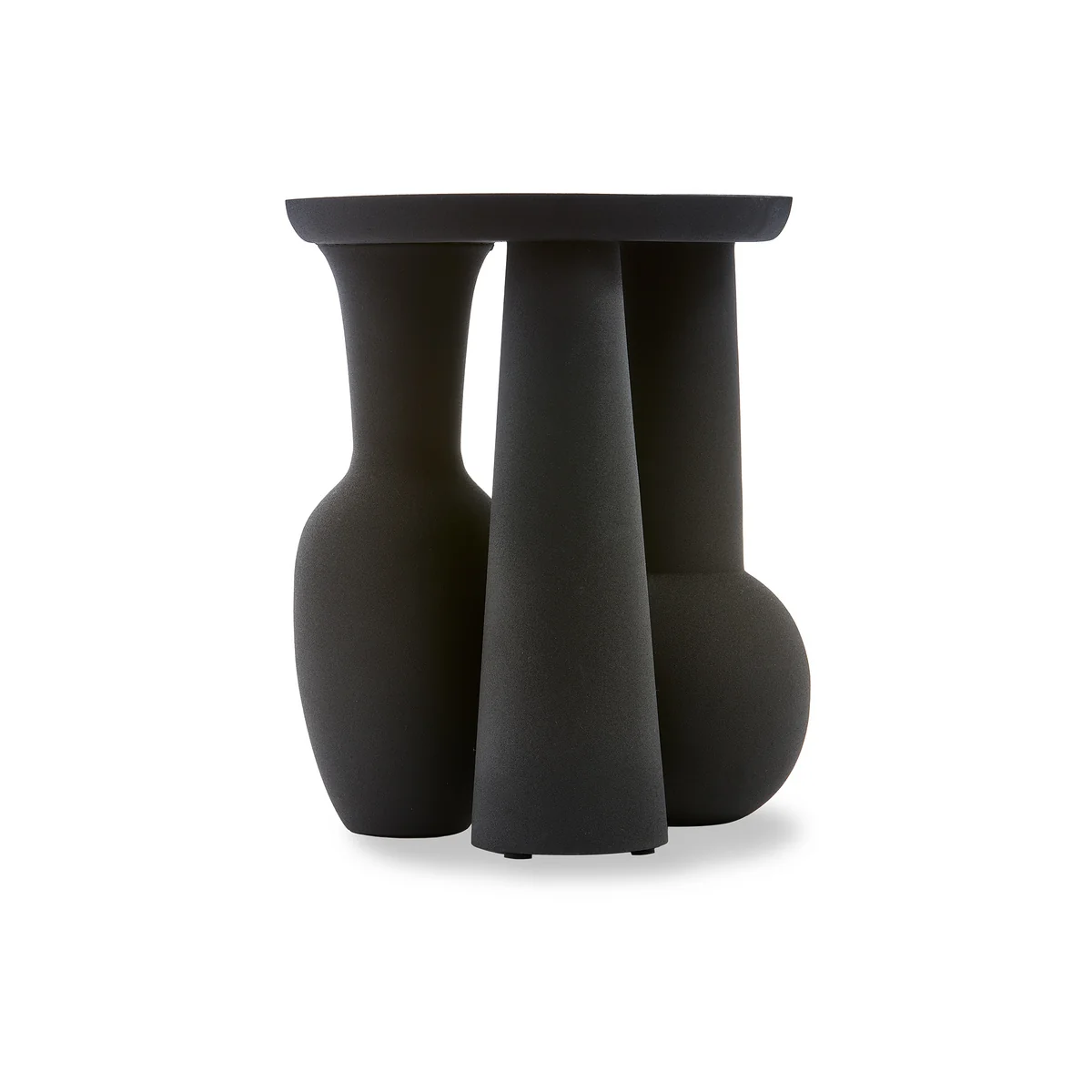 POLSPOTTEN - Roman Vase & Plate, schwarz