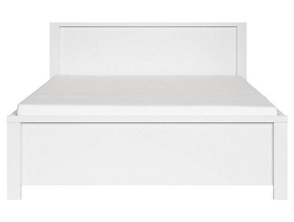 Lit adulte 160x200 coloris Blanc/Blanc Mat - Longueur 208 x Largeur 168 x Hauteur 50-100 cm