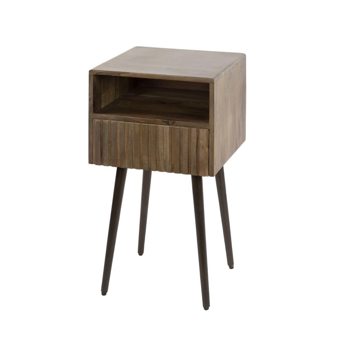 Fraaai - Marino nachtkastje - 1 lade en open vak - acaciahout