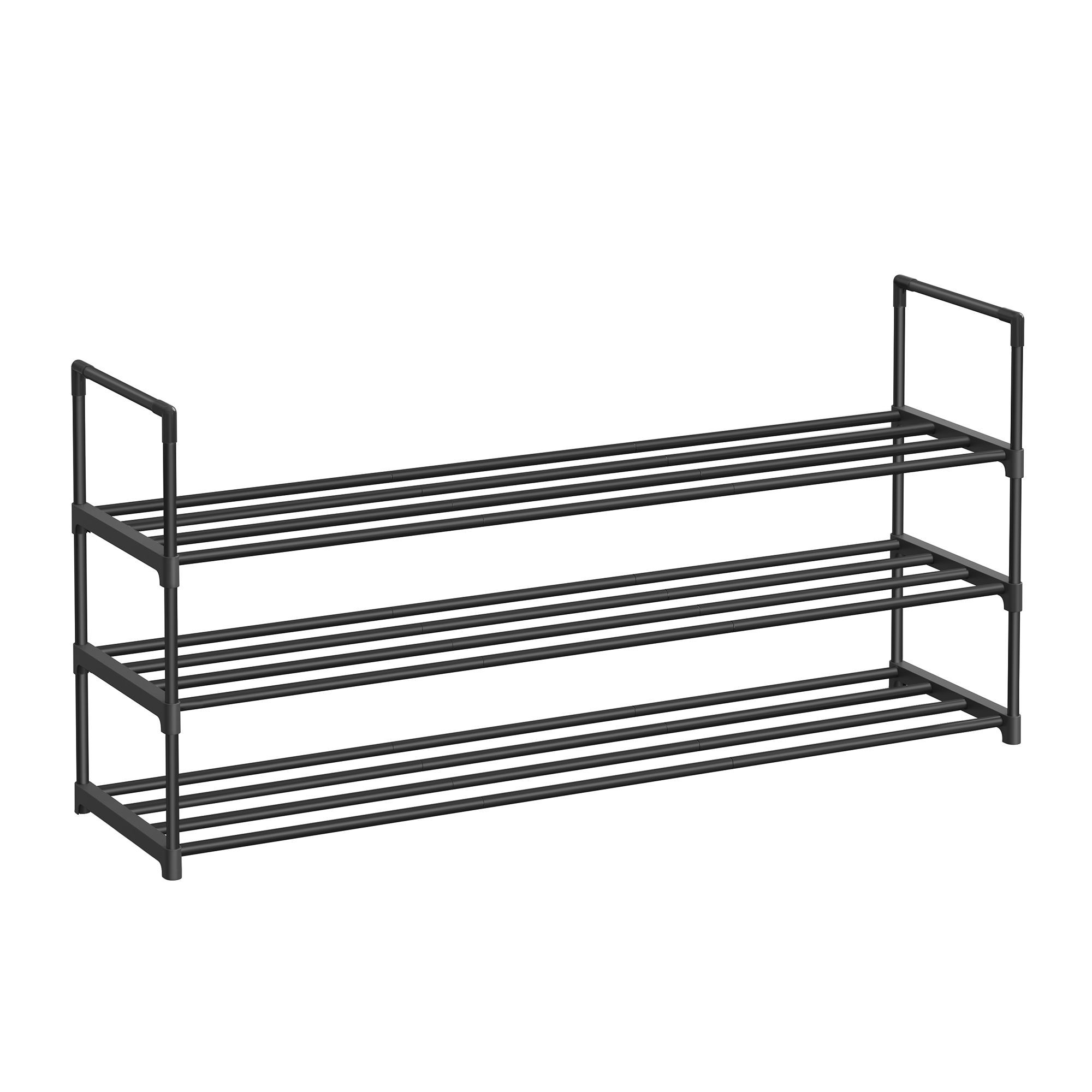 Metalowy regał na buty z 3 półkami 116x55x30 cm