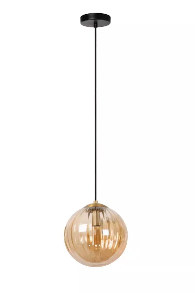 Lampa wisząca żółto-pomarańczowa-czarna MONSARAZ 1xE27x40W Lucide