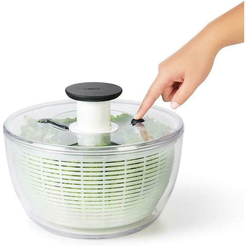 New Oxo Salad Good Grips Spinner Lettuce Dryer Serving Bowl