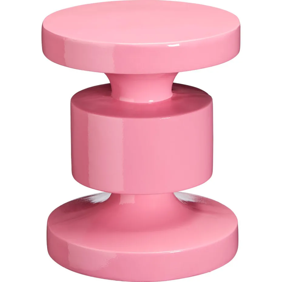 Kwantum Bijzettafels | Bijzettafel Pinetto Roze ø 40×40 Cm