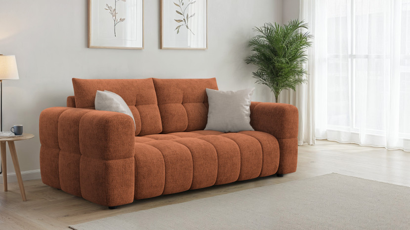 CLOUDI Sofa 2,5 osobowa , pomarańczowa
