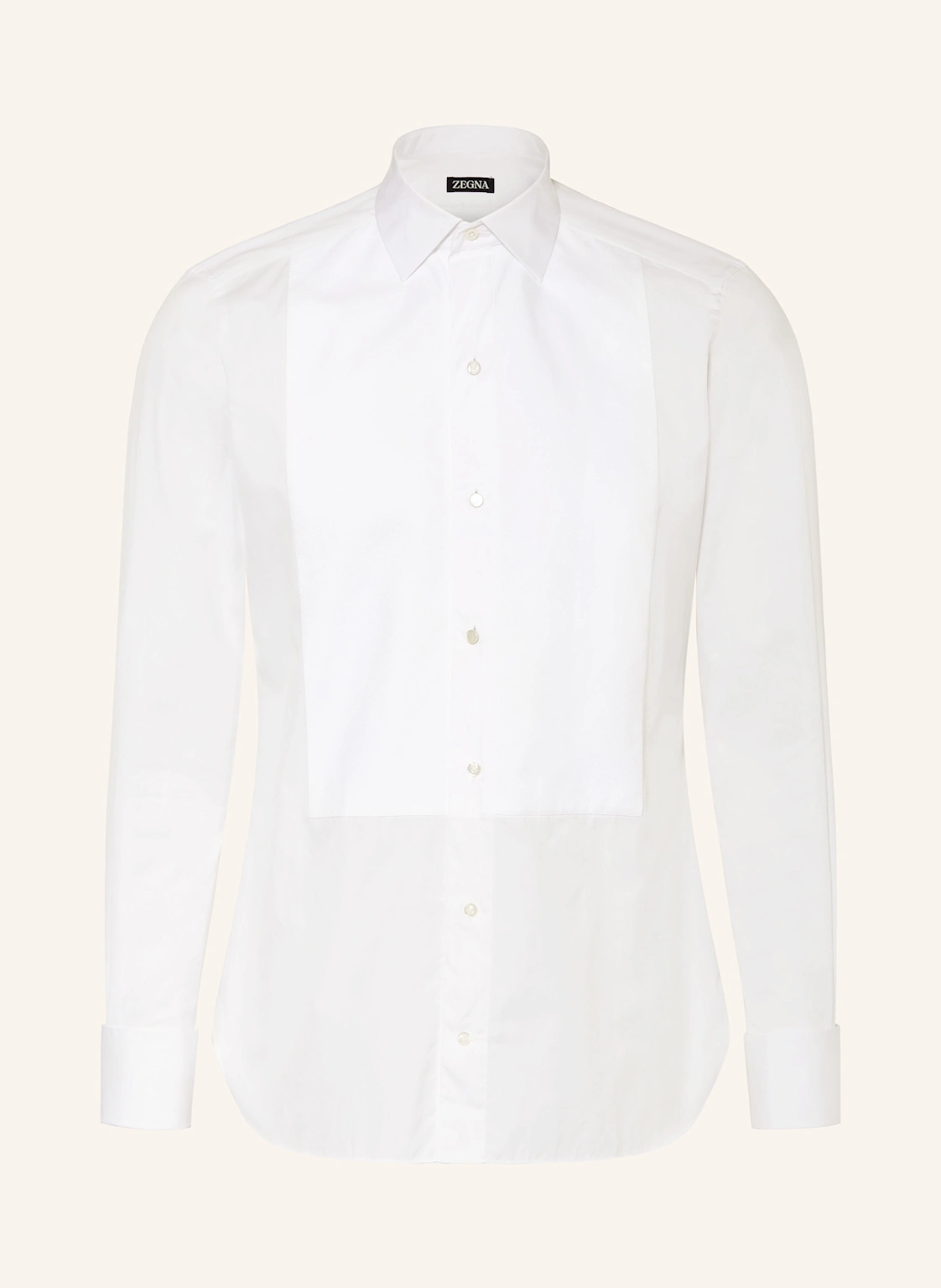 ZEGNA Smoking-Hemd Regular Fit mit Umschlagmanschette