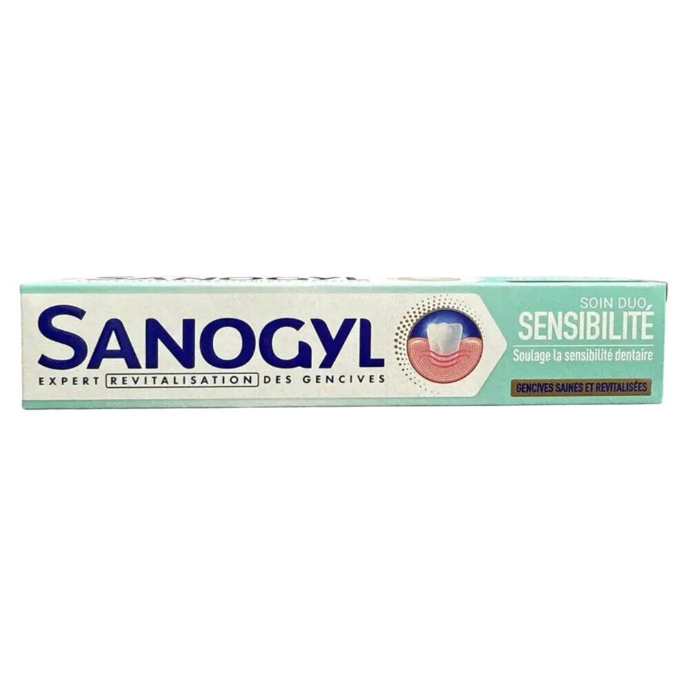 Dentifrice Sanogyl soin duo sensibilité gencives tube 75ml