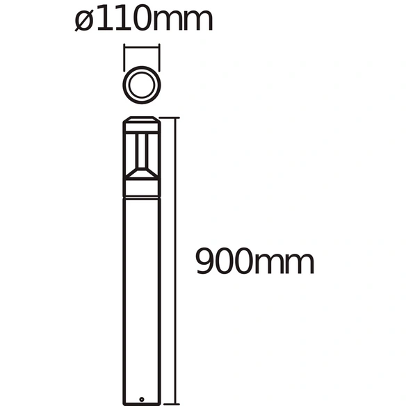 LED-Wand- und Deckenleuchte »ENDURA® STYLE LANTERN MODERN«, Dunkelgrau, 12,00 W
