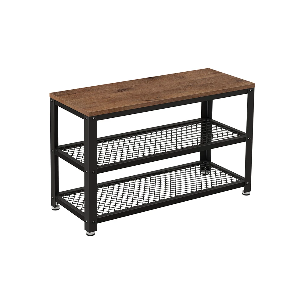 Banc à chaussures à 2 niveaux