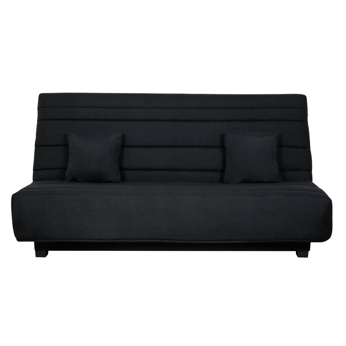 ORLANDO - Banquette CC ORLANDO 130 x 190, matelas Dunlopillo, pearl noir