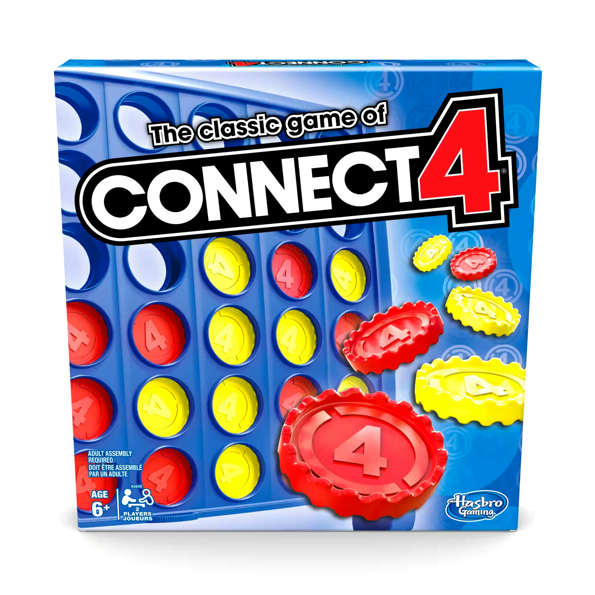 Hasbro Connect 4 Strategy Game For Kids, Connect 4 Grid, Ages 6+