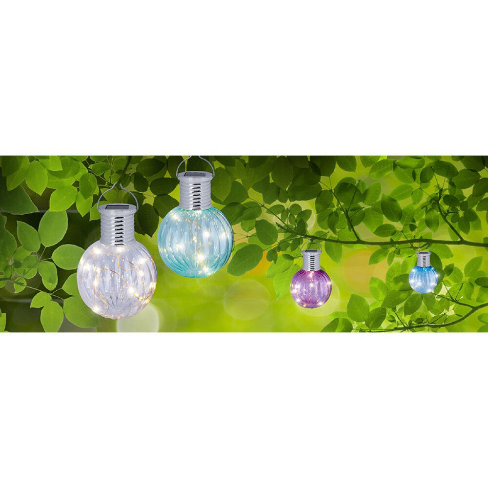 SOLCELLELAMPE GLOBO GLASSKULE