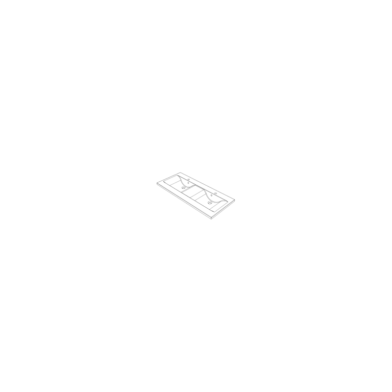 Plan de toilette Wave 120 cm ALLIBERT