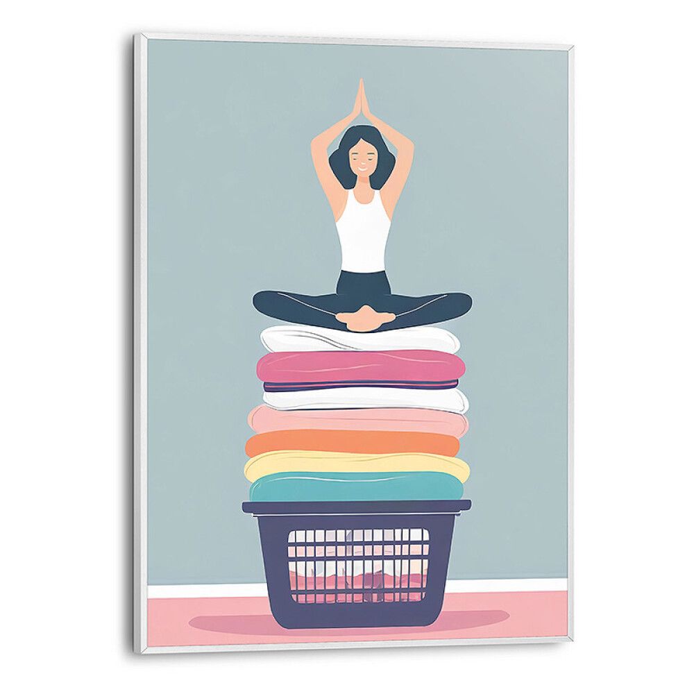 DEKORBILDE REINDERS ZEN WASH SLIM RAMME 30X40CM HVIT