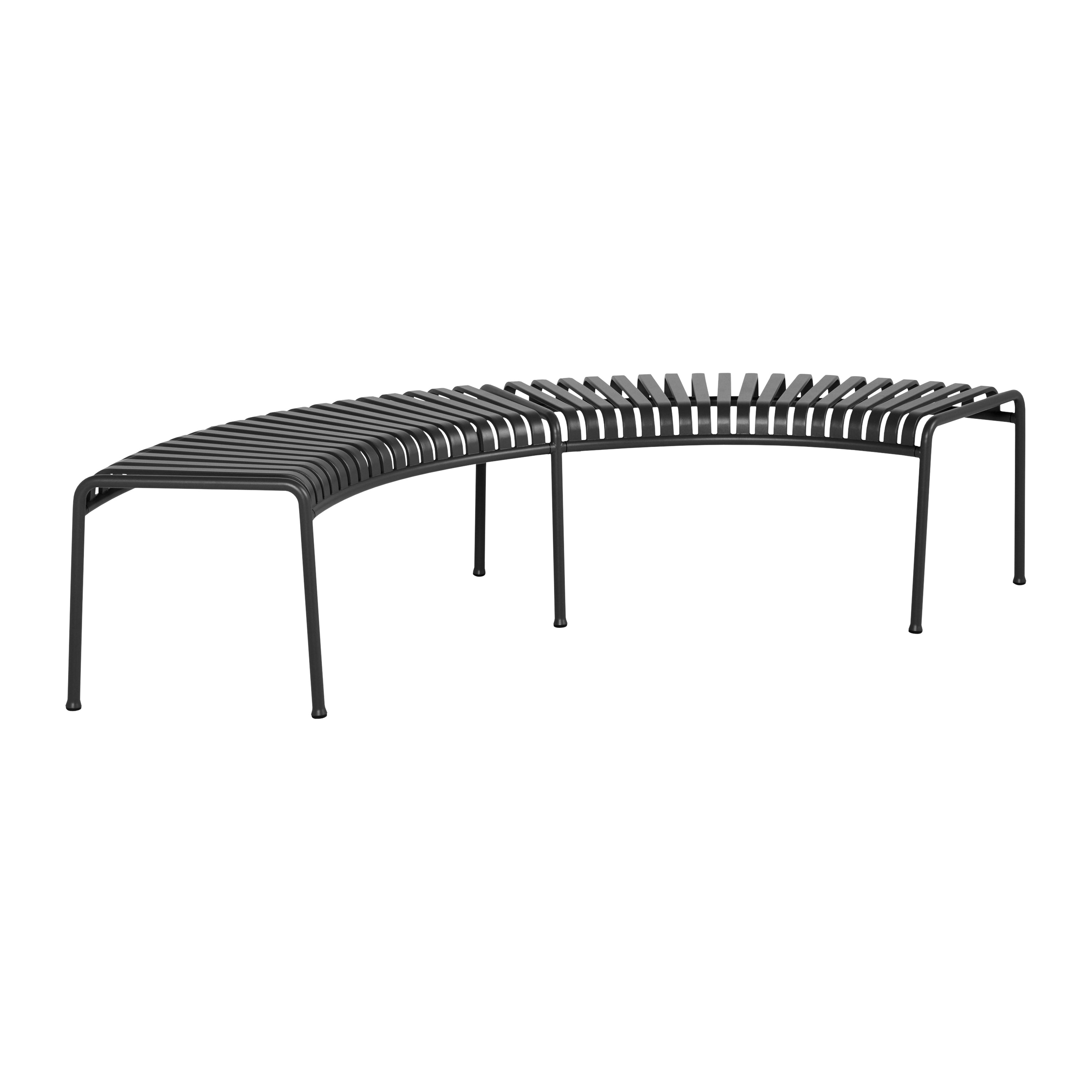 HAY Palissade Park Tuinbank - Set van 2 - Antraciet