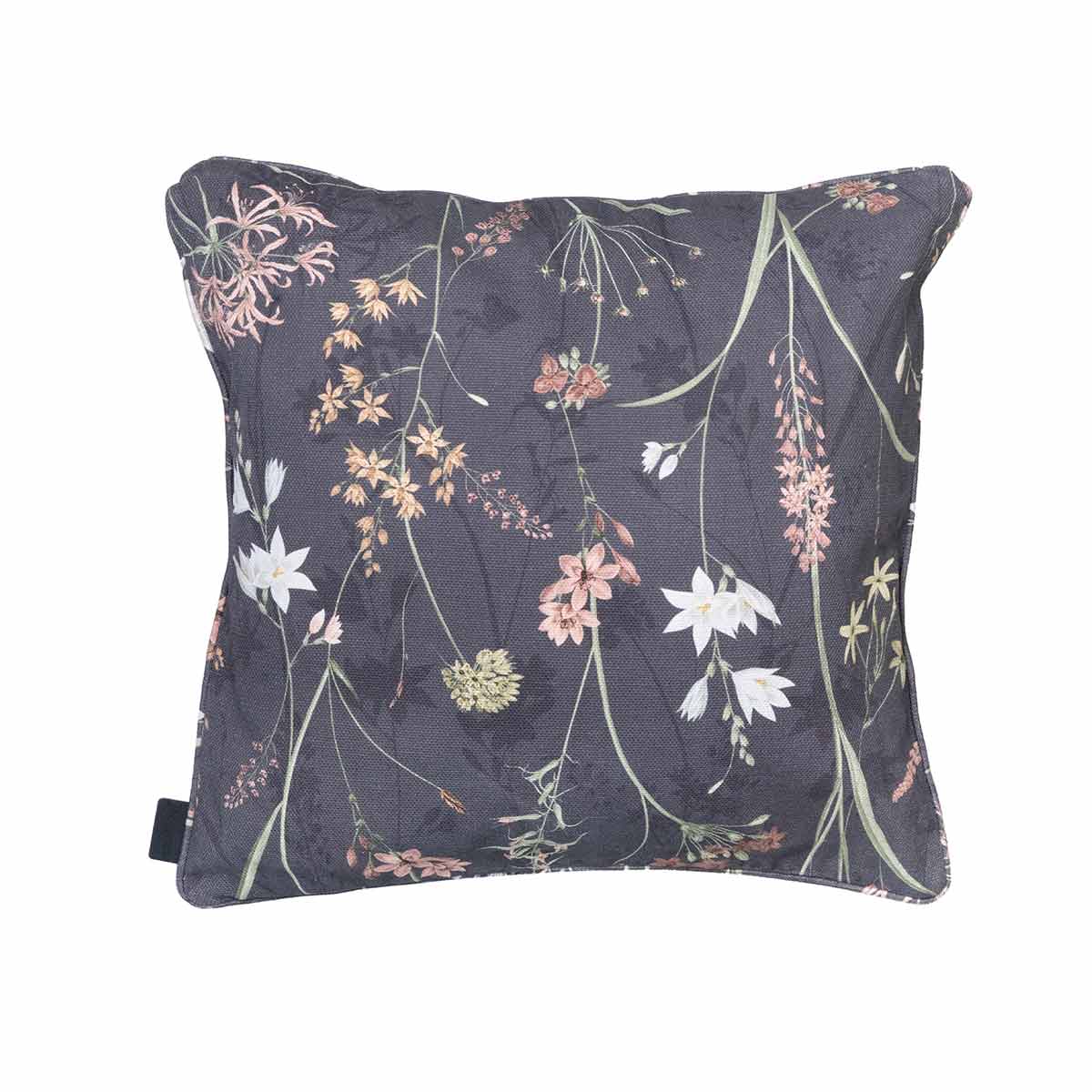 Madison Sierkussen Donna grey canvas eco  50x50cmmet paspel