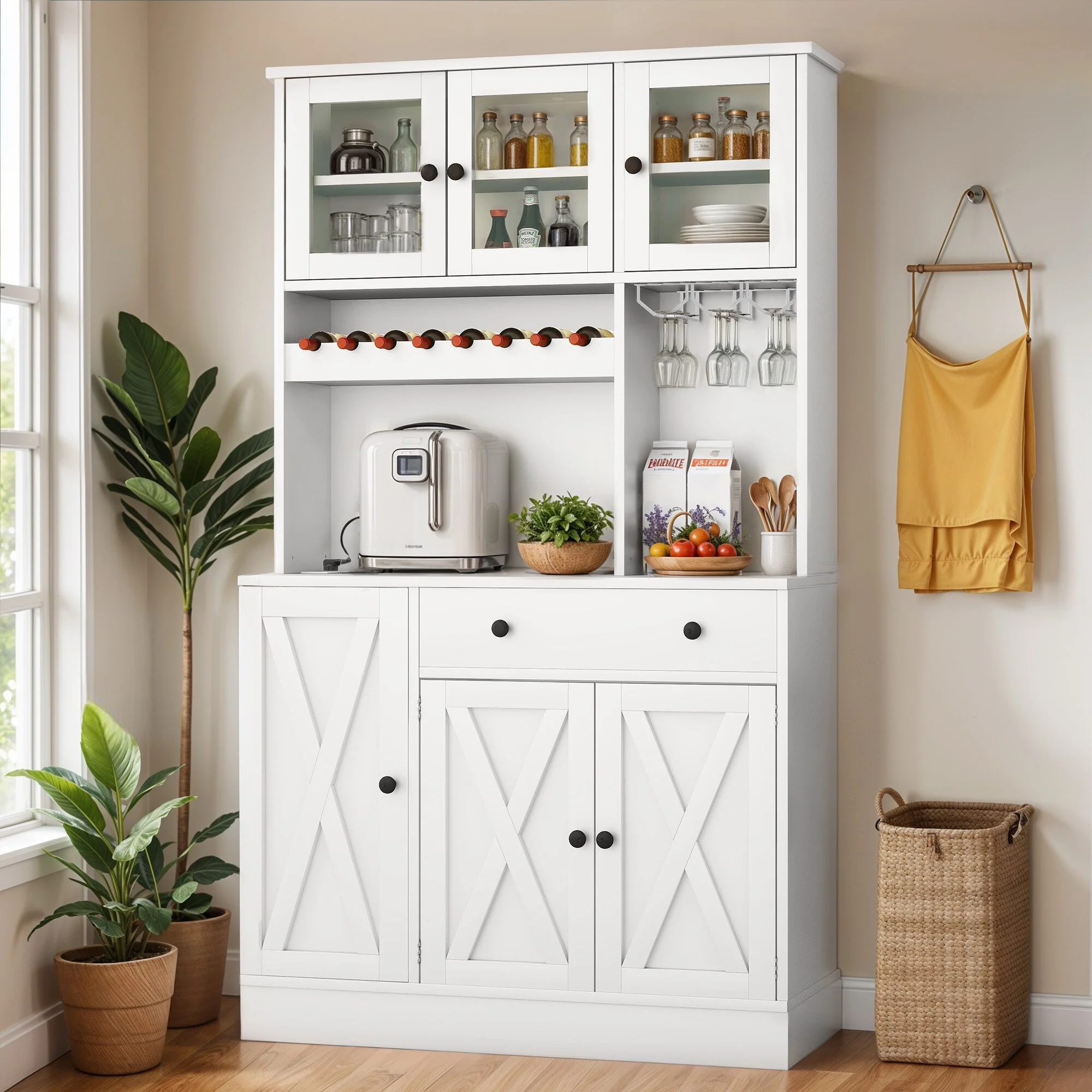 71'' Kitchen Pantry Storage Cabinet - 71