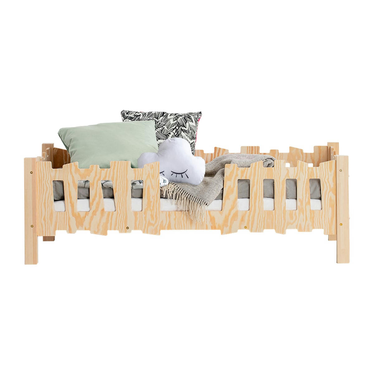 ELSA - Lit 70x140 sommier inclus naturel