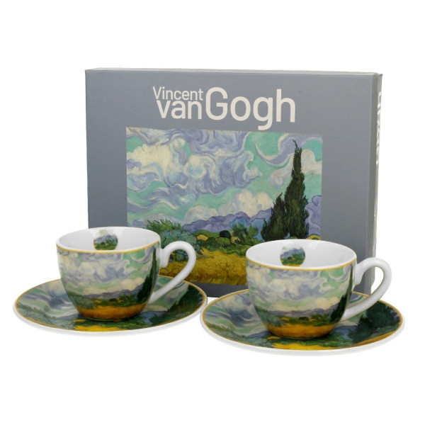 Filiżanki espresso Van Gogh Wheat Field 90 ml do Kawy Herbaty