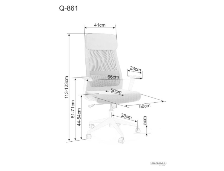 Fotel obrotowy Q-861 R czarny