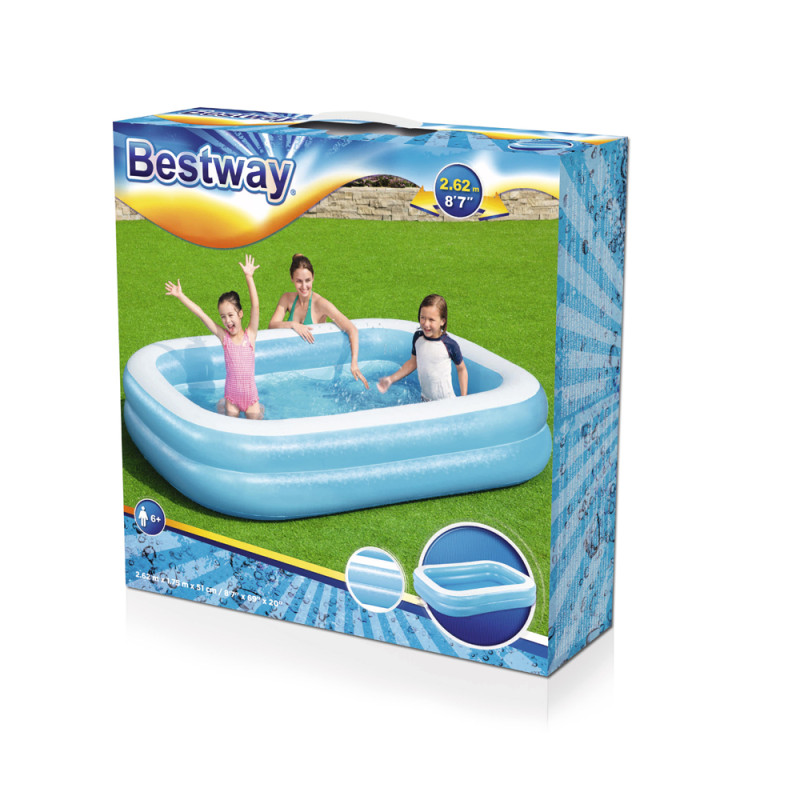 Piscine gonflable 2,62 x 1,75 x 0,51 m BESTWAY