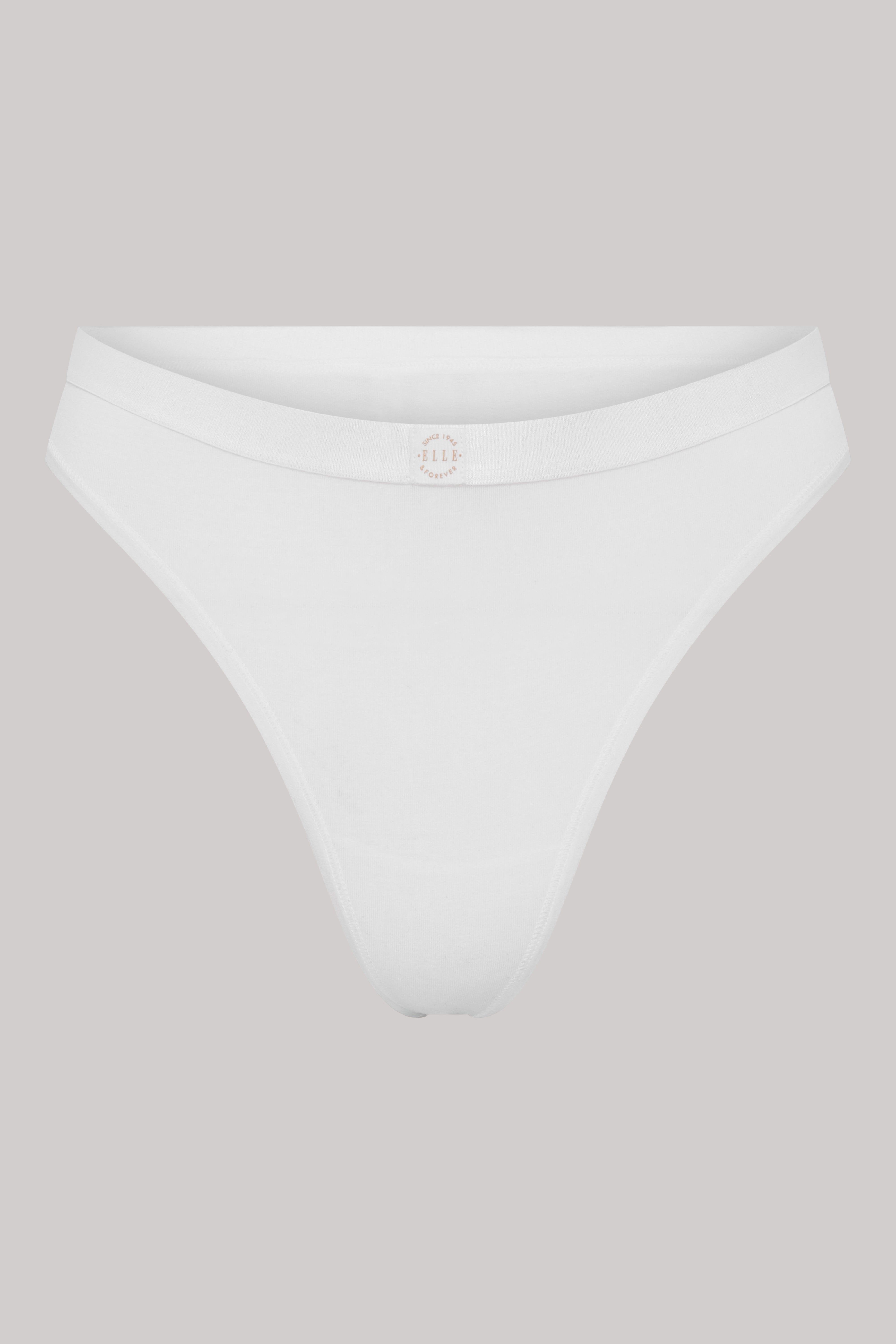 ELLE 3 Pack Super Soft Cotton Heritage Patch Thong