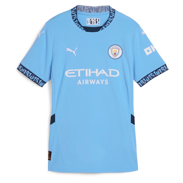 Kevin De Bruyne Manchester City Puma Women's 2024/25 Home Replica Player Jersey - Light Blue
