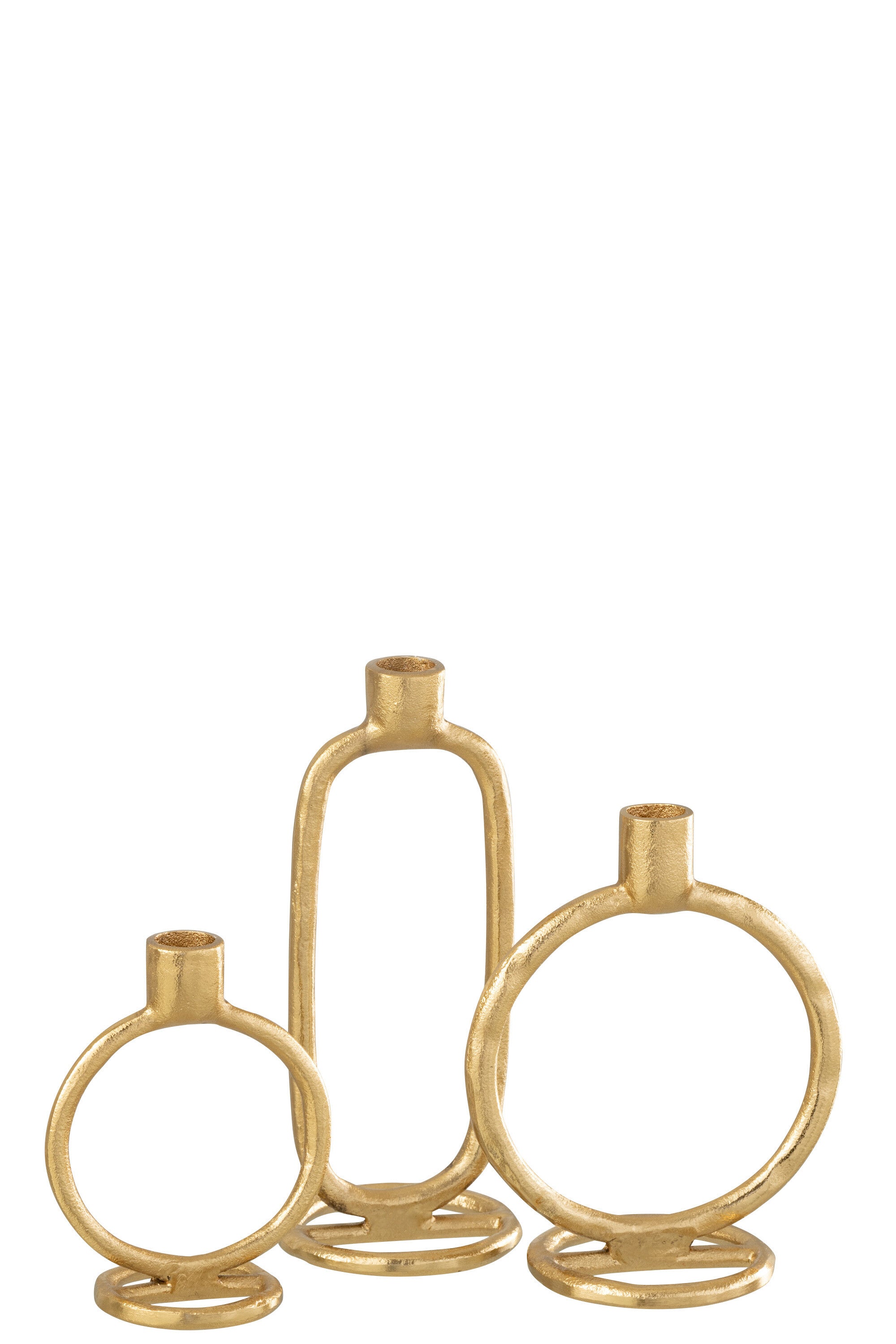 J-Line kaarshouder Ring - aluminium - goud - large