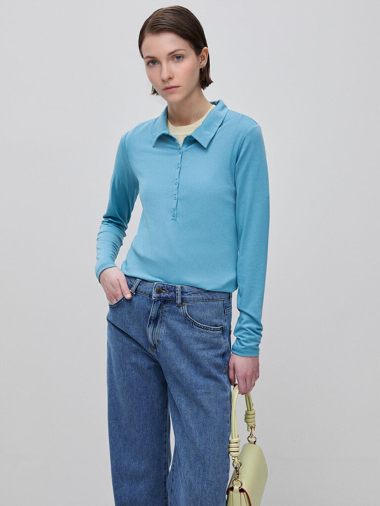 Lightweight jersey polo