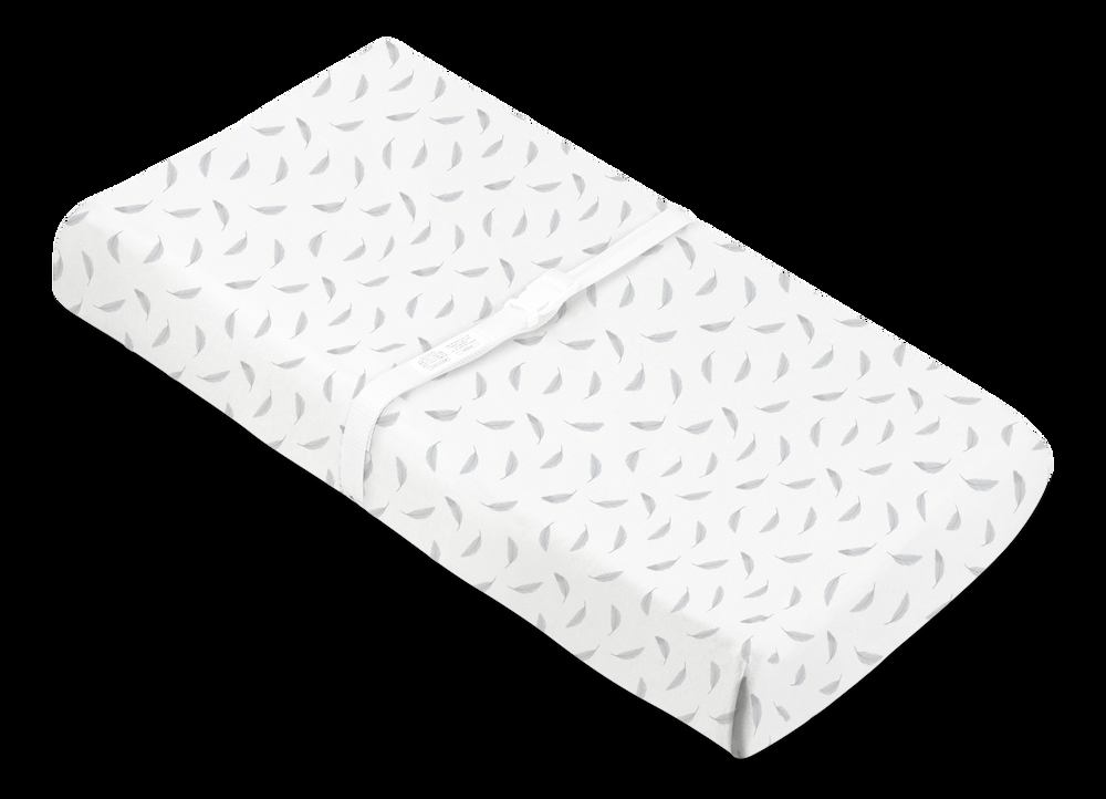 Kushies Percale Changing Pad Cover, Feathers