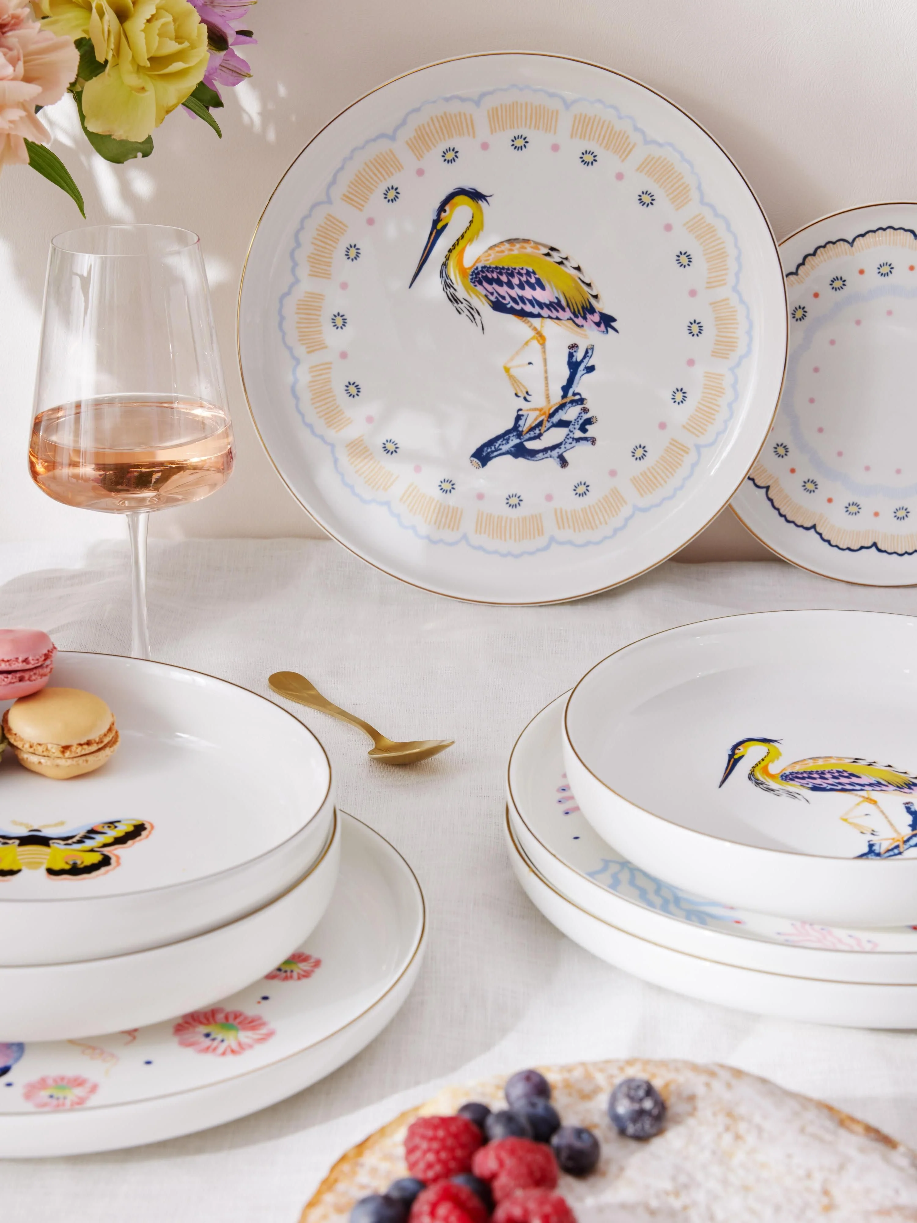 Speiseteller Flamboyant, 4er-Set