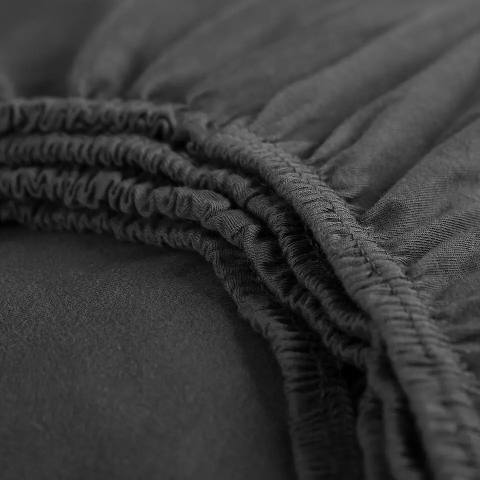 Cinderella - Hoeslaken (tot 25 cm) - Double Jersey - 90x200 - Anthracite