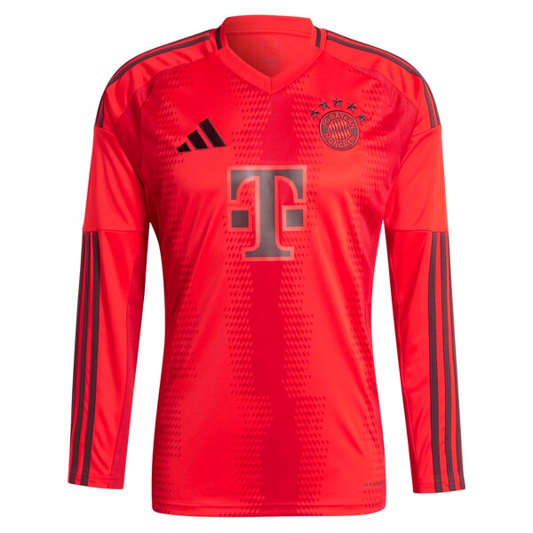 Bayern Munich adidas 2024/25 Home Replica Long Sleeve Custom Jersey - Red