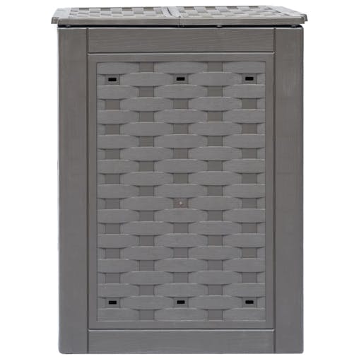 NNEVL Garden Composters 2 pcs Brown 60x60x83 cm 600 L Plastic Rattan