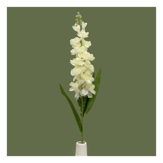White Delphinium Spray 88cm