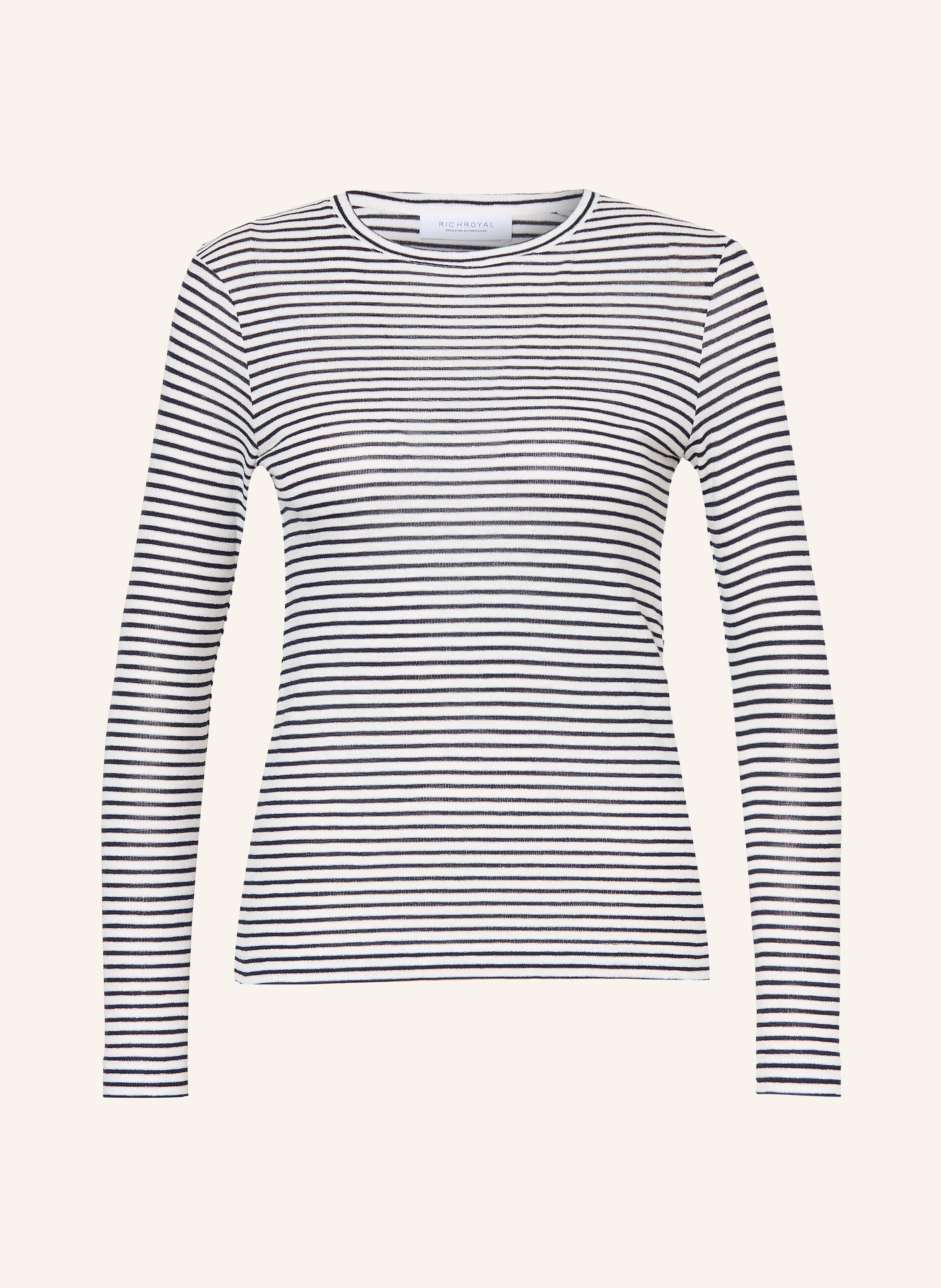 Rich & Royal Longsleeve mit Glitzergarn