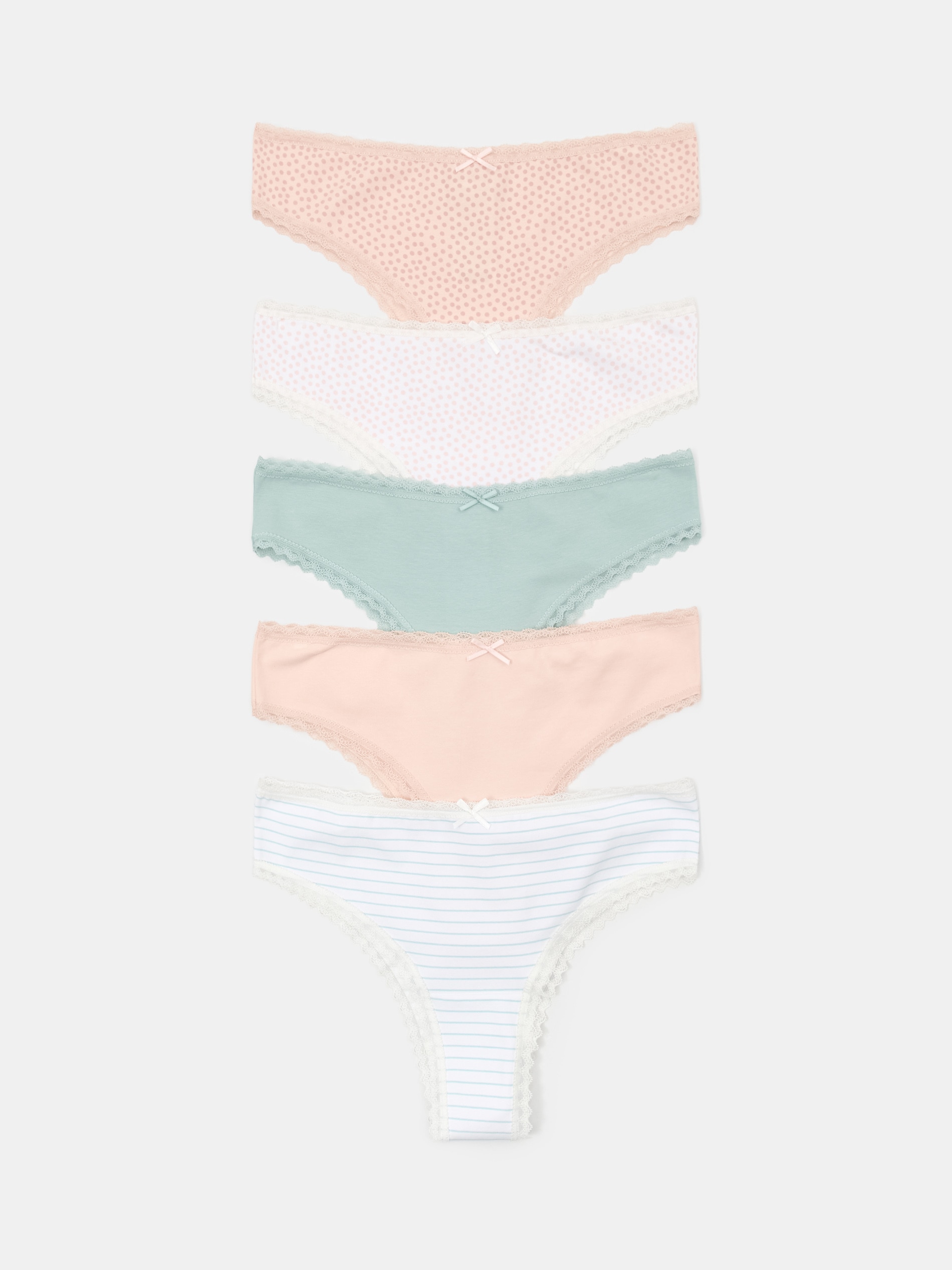 Bawełniane majtki brazilian 5 pack