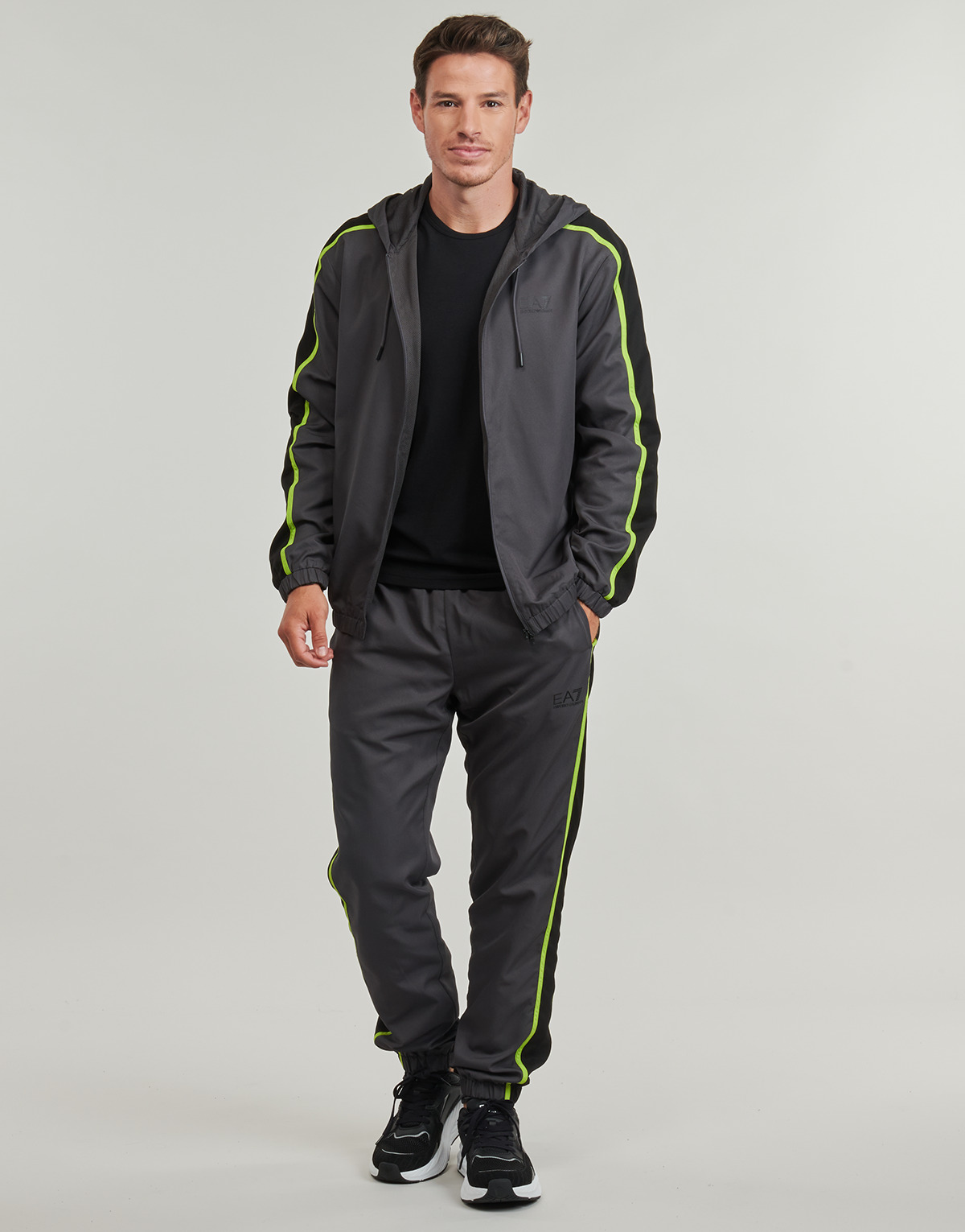 Emporio Armani EA7 - VENTUS7 TRACKSUIT - Grey / Black / Yellow