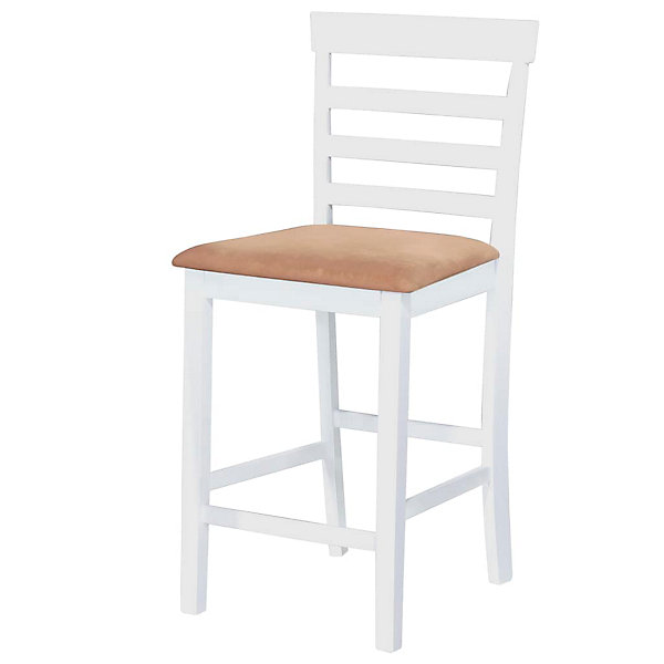 Lot de deux tabourets de bar bois beige Helloshop26