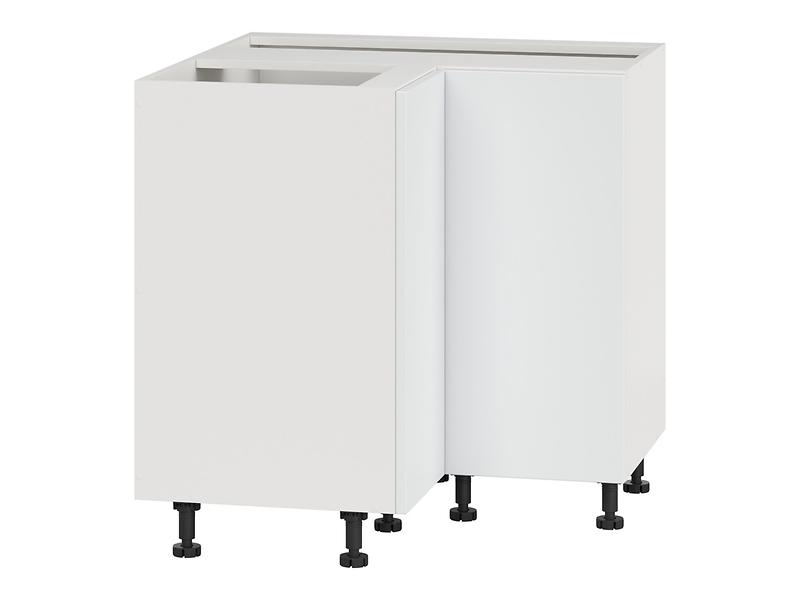 Szafka kuchenna dolna narożna Top Line 280 cm śnieżny super mat zabudowuje naroże 90x90 cm