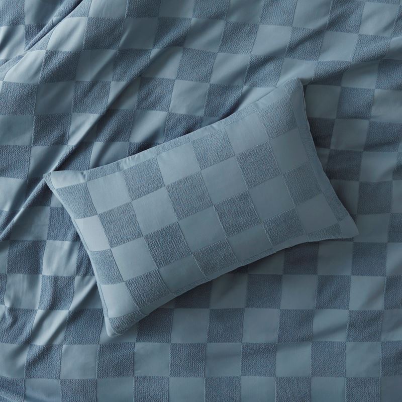 Checkerboard Denim Quilt Cover Set + Separates