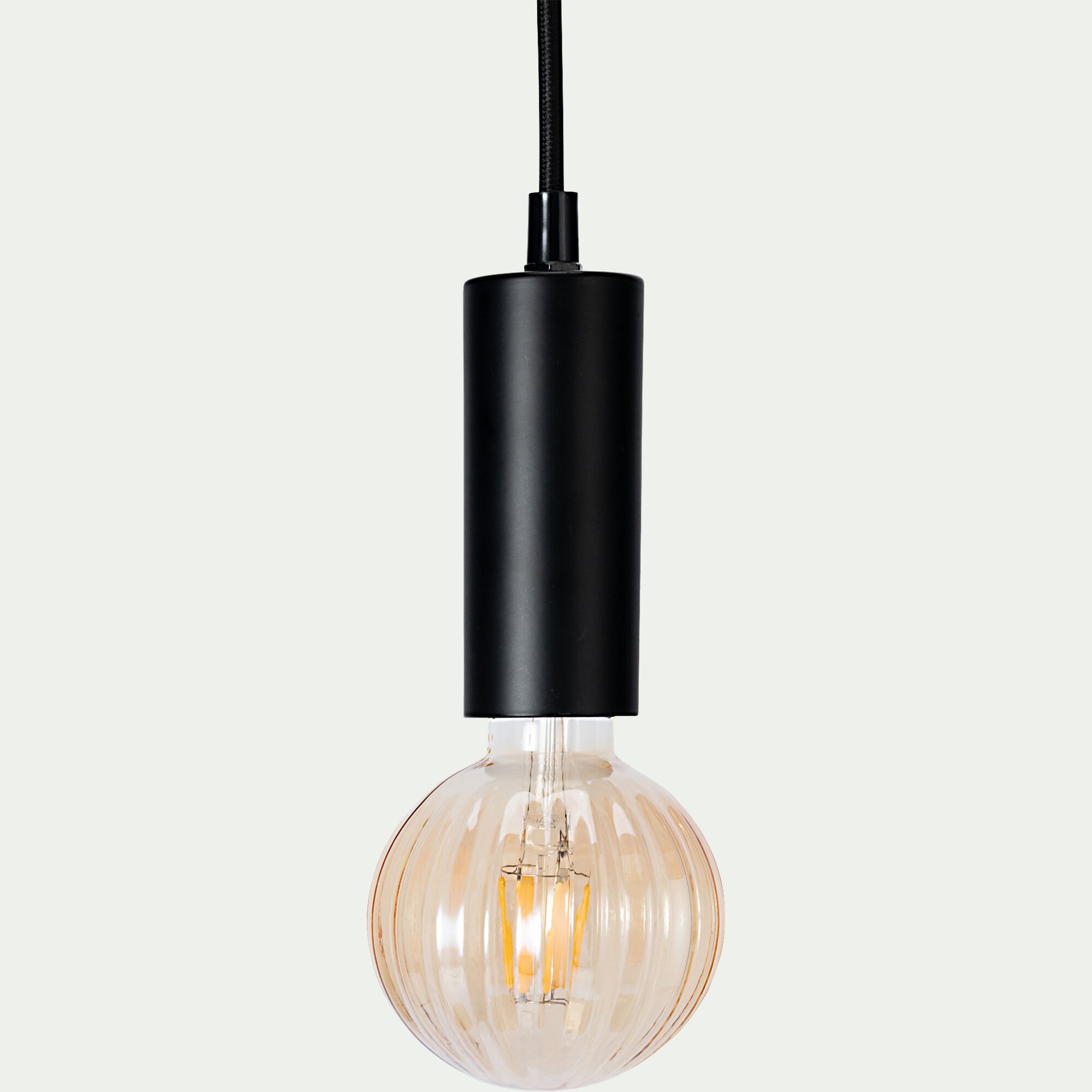 TEOULA - Suspension électrifiée en fer D10x150cm - noir