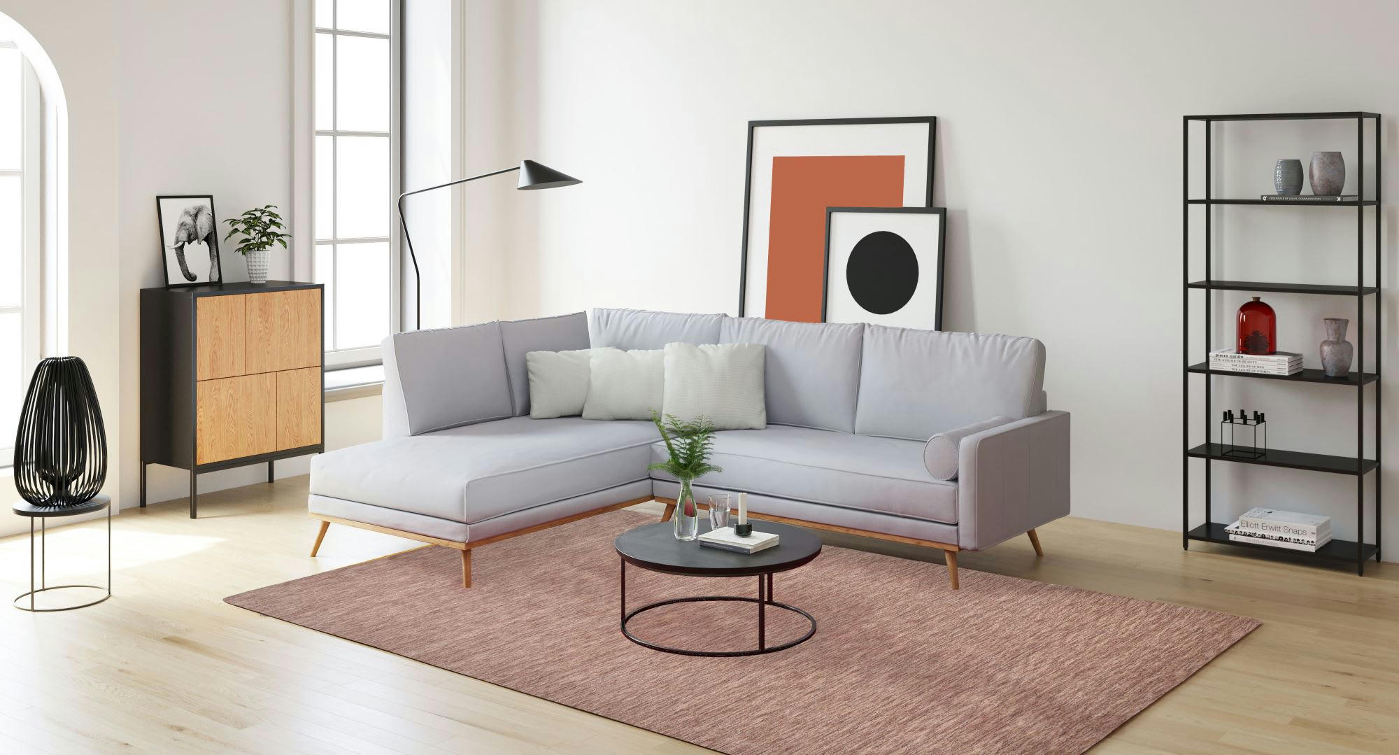 HOLI - Tapis salon - tissé main - 100% laine naturelle - beige 070x140 cm