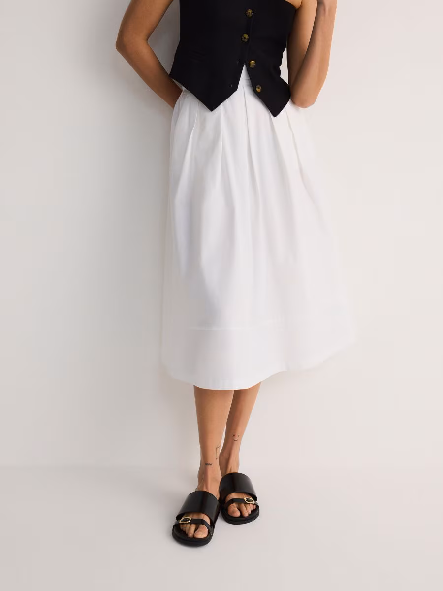 Flared Midi Skirt