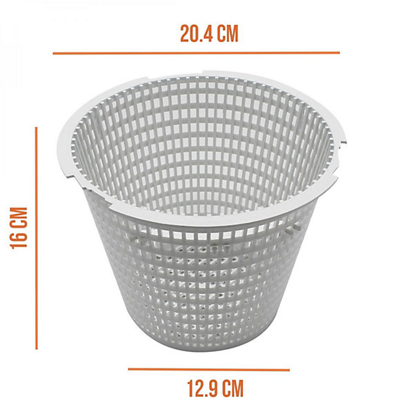 Panier rond Certikin pour skimmer de piscine - Diam 20.4 cm - Blanc - Linxor